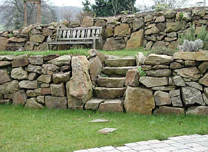 Trockenmauer aus Ruhrsandstein